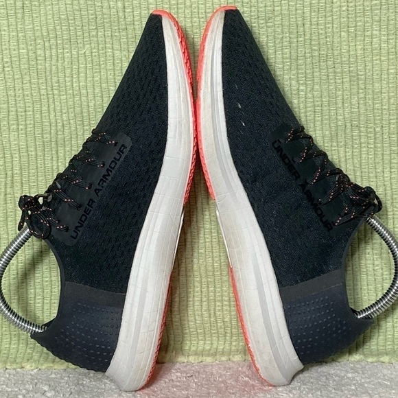 Under Armour Womens Black Sway Athletic Running Low Sneaker Shoes - Size US 9 - Picture 8 of 12